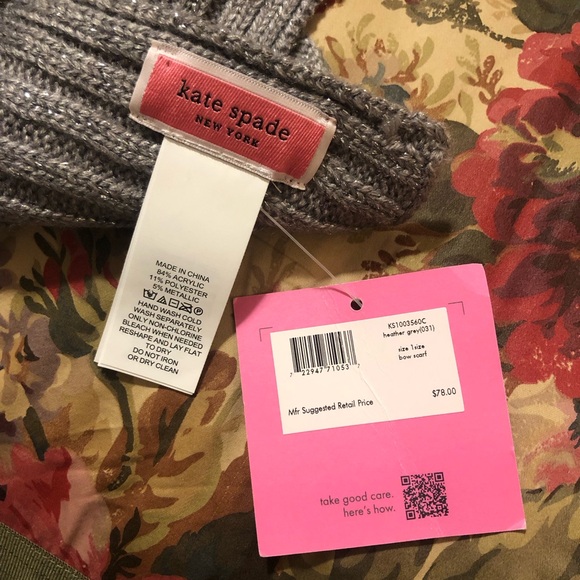 Kate Spade Silver Ribbed Knit Sweater - Picture 2 of 8